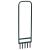 Aerator gazon 5 tije tubulare, verde oțel vopsit electrostatic GartenMobel Dekor