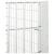 Adăpost pentru animale cu 6 panouri, 54x100 cm, fier galvanizat GartenMobel Dekor