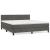 Pat box spring cu saltea, gri închis, 160x200 cm, catifea GartenMobel Dekor