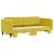 Pat de zi cu extensie, galben, 90x200 cm, catifea GartenMobel Dekor
