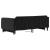 Pat de zi cu extensie, negru, 100x200 cm, catifea GartenMobel Dekor