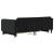 Pat de zi cu extensie și sertare, negru, 100x200 cm, catifea GartenMobel Dekor