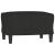 Fotoliu canapea cu taburet, negru, 60 cm, material textil GartenMobel Dekor