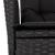 Set mobilier de grădină cu perne, 9 piese, negru, poliratan GartenMobel Dekor