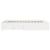 Cadru pat cu sertare alb extralucios 140x200 cm, lemn prelucrat GartenMobel Dekor