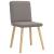 Scaune de sufragerie, 4 buc., gri taupe, material textil GartenMobel Dekor