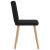 Scaune de sufragerie 6 buc. negru material textil GartenMobel Dekor