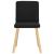 Scaune de sufragerie 6 buc. negru material textil GartenMobel Dekor