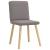 Scaune de sufragerie, 6 buc., gri taupe, material textil GartenMobel Dekor