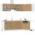 Set dulapuri bucătărie 11 piese Artisan Stejar lemn prelucrat GartenMobel Dekor