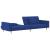 Canapea extensibilă cu 2 locuri, 2 perne, albastru, textil GartenMobel Dekor