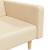 Canapea extensibilă cu 2 locuri, 2 perne, crem, textil GartenMobel Dekor