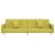 Canapea extensibilă cu 2 locuri, 2 perne, verde, textil GartenMobel Dekor