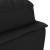 Șezlong cu perne, negru, material textil GartenMobel Dekor