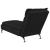 Șezlong cu perne, negru, material textil GartenMobel Dekor
