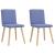 Scaune de sufragerie 2 buc țesătură Jeans Blue GartenMobel Dekor
