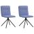 Scaune de sufragerie 2 buc țesătură Jeans Blue GartenMobel Dekor