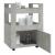 Cărucior de bucătărie gri beton 60x45x80 cm lemn prelucrat GartenMobel Dekor