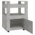 Cărucior de bucătărie gri beton 60x45x80 cm lemn prelucrat GartenMobel Dekor