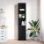 Tablou Stejar negru 37,5x35x180 cm Lemn prelucrat GartenMobel Dekor
