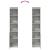 Tablou beton gri 37,5x35x180 cm Lemn prelucrat GartenMobel Dekor