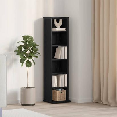 Dulap CD-uri Stejar negru 21x20x88 cm Lemn prelucrat GartenMobel Dekor