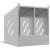 Cutie pentru pui cu 2 compartimente, metal argintiu galvanizat GartenMobel Dekor