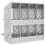 Cutie pentru pui cu 8 compartimente, metal argintiu galvanizat GartenMobel Dekor