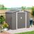 Casuta de gradina pentru depozitare unelte, cu structura baza inclusa, metal si PP, gri, 213x130x185 cm GartenVIP DiyLine
