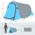 Cort camping, 2 persoane, impermeabil, tip igloo, cu husa, albastru deschis, 286x209x122 cm GartenVIP DiyLine