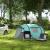 Cort camping, 4 persoane, impermeabil, tip igloo, cu 2 ferestre, 2 intrari, husa, deschidere automata, albastru deschis si gri, 286x209x122 cm GartenVIP DiyLine
