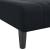 Canapea extensibilă în formă de L negru 260x140x70 cm catifea GartenMobel Dekor