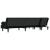Canapea extensibilă în formă de L negru 260x140x70 cm catifea GartenMobel Dekor