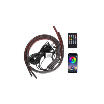 Kit banda  LED RGB Digital cu aplicatie BTT sub masina 12V Cod: ZC06 Automotive TrustedCars