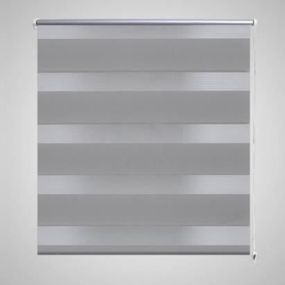 Jaluzea tip zebră, 120 x 175 cm, gri GartenMobel Dekor