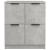 Servante, 2 piese, gri beton, 60x30x70 cm, lemn prelucrat GartenMobel Dekor