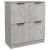 Servante, 2 piese, gri beton, 60x30x70 cm, lemn prelucrat GartenMobel Dekor