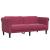 Set canapele, 2 piese, roșu vin, catifea GartenMobel Dekor