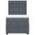 Pat box spring cu saltea, gri închis, 80x200 cm, catifea GartenMobel Dekor