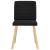 Scaune de sufragerie 6 buc. negru material textil GartenMobel Dekor