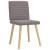 Scaune de sufragerie, 6 buc., gri taupe, material textil GartenMobel Dekor