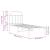 Cadru de pat metalic fără saltea, cu tăblie, alb, 75x190 cm GartenMobel Dekor