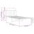 Cadru de pat metalic cu tăblie, alb, 80x200 cm GartenMobel Dekor