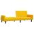 Canapea extensibilă cu 2 locuri, galben, catifea GartenMobel Dekor