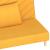 Canapea extensibilă cu 2 locuri, 2 perne, galben, textil GartenMobel Dekor