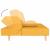 Canapea extensibilă cu 2 locuri, 2 perne, galben, textil GartenMobel Dekor