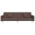 Canapea extensibilă cu 2 locuri, 2 perne, gri taupe, textil GartenMobel Dekor