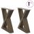 Picioare măsuță de cafea 2 buc Oțel natural 40x(30-31,3)cm Oțel GartenMobel Dekor