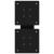 Picioare măsuță cafea în formă X 2 buc Negru 40x(30-31) cm Oțel GartenMobel Dekor