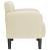 Canapea scaun cu cotiere crem 54 cm piele artificială GartenMobel Dekor